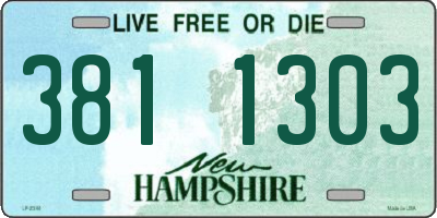 NH license plate 3811303
