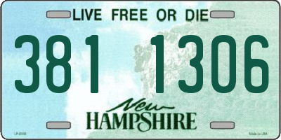 NH license plate 3811306