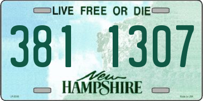 NH license plate 3811307