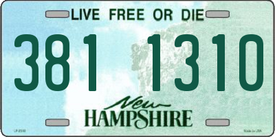 NH license plate 3811310