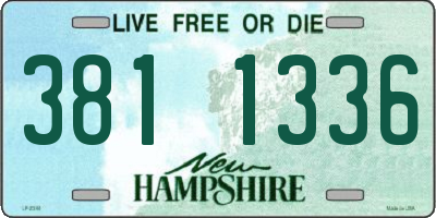 NH license plate 3811336
