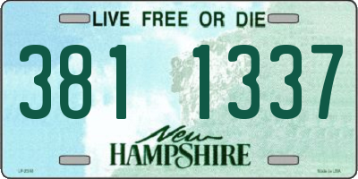NH license plate 3811337