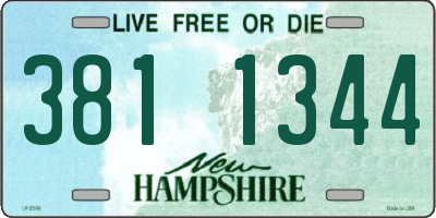 NH license plate 3811344