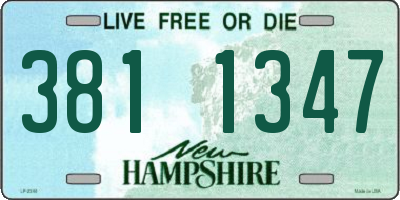 NH license plate 3811347