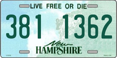 NH license plate 3811362