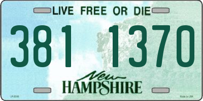 NH license plate 3811370