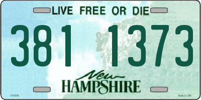 NH license plate 3811373