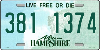 NH license plate 3811374