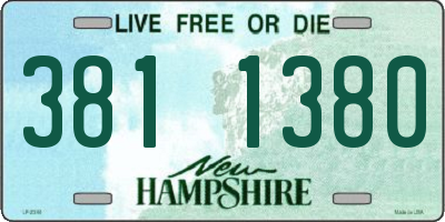 NH license plate 3811380