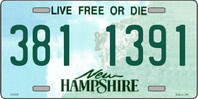 NH license plate 3811391