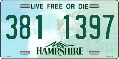 NH license plate 3811397
