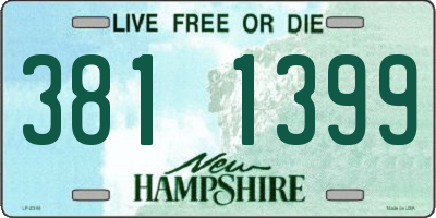 NH license plate 3811399