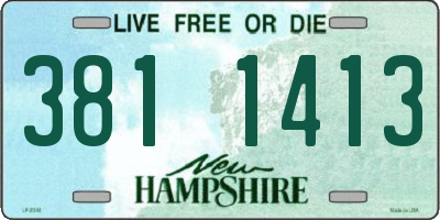NH license plate 3811413