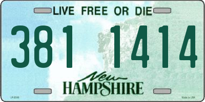 NH license plate 3811414