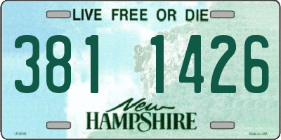 NH license plate 3811426