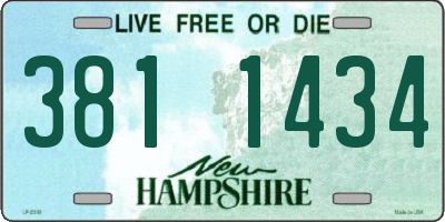 NH license plate 3811434