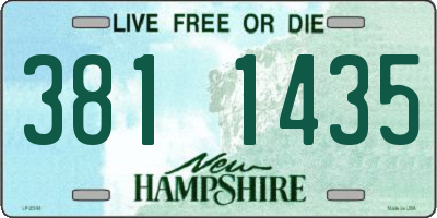 NH license plate 3811435
