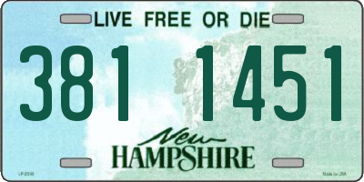 NH license plate 3811451
