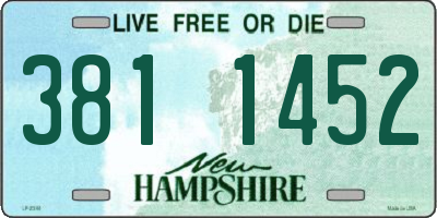 NH license plate 3811452
