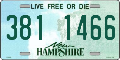 NH license plate 3811466