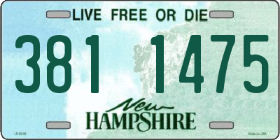 NH license plate 3811475