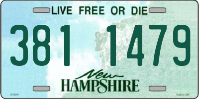 NH license plate 3811479