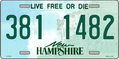 NH license plate 3811482