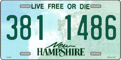 NH license plate 3811486