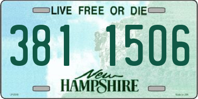 NH license plate 3811506