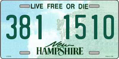 NH license plate 3811510