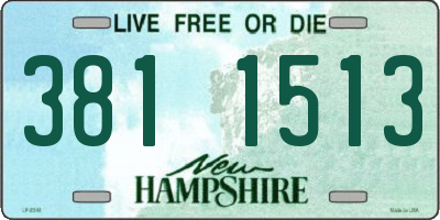NH license plate 3811513