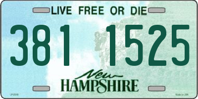 NH license plate 3811525