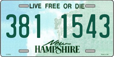 NH license plate 3811543