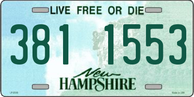 NH license plate 3811553