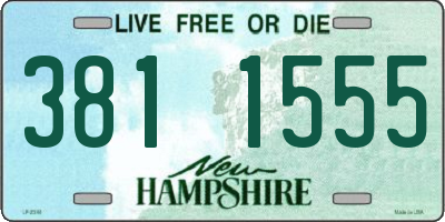 NH license plate 3811555