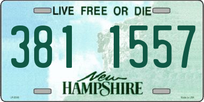 NH license plate 3811557