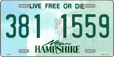 NH license plate 3811559