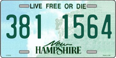 NH license plate 3811564