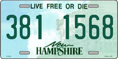 NH license plate 3811568