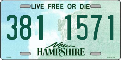 NH license plate 3811571