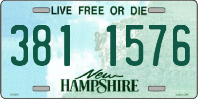 NH license plate 3811576