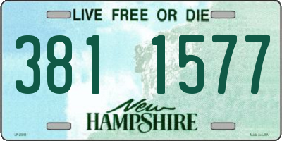 NH license plate 3811577