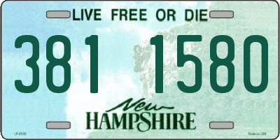 NH license plate 3811580