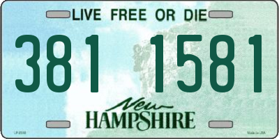 NH license plate 3811581