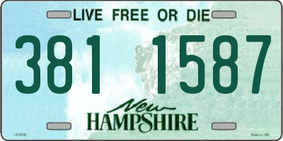 NH license plate 3811587