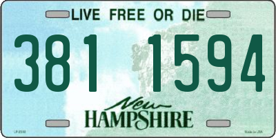 NH license plate 3811594