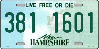 NH license plate 3811601