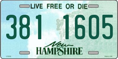 NH license plate 3811605