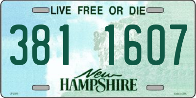 NH license plate 3811607
