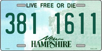 NH license plate 3811611